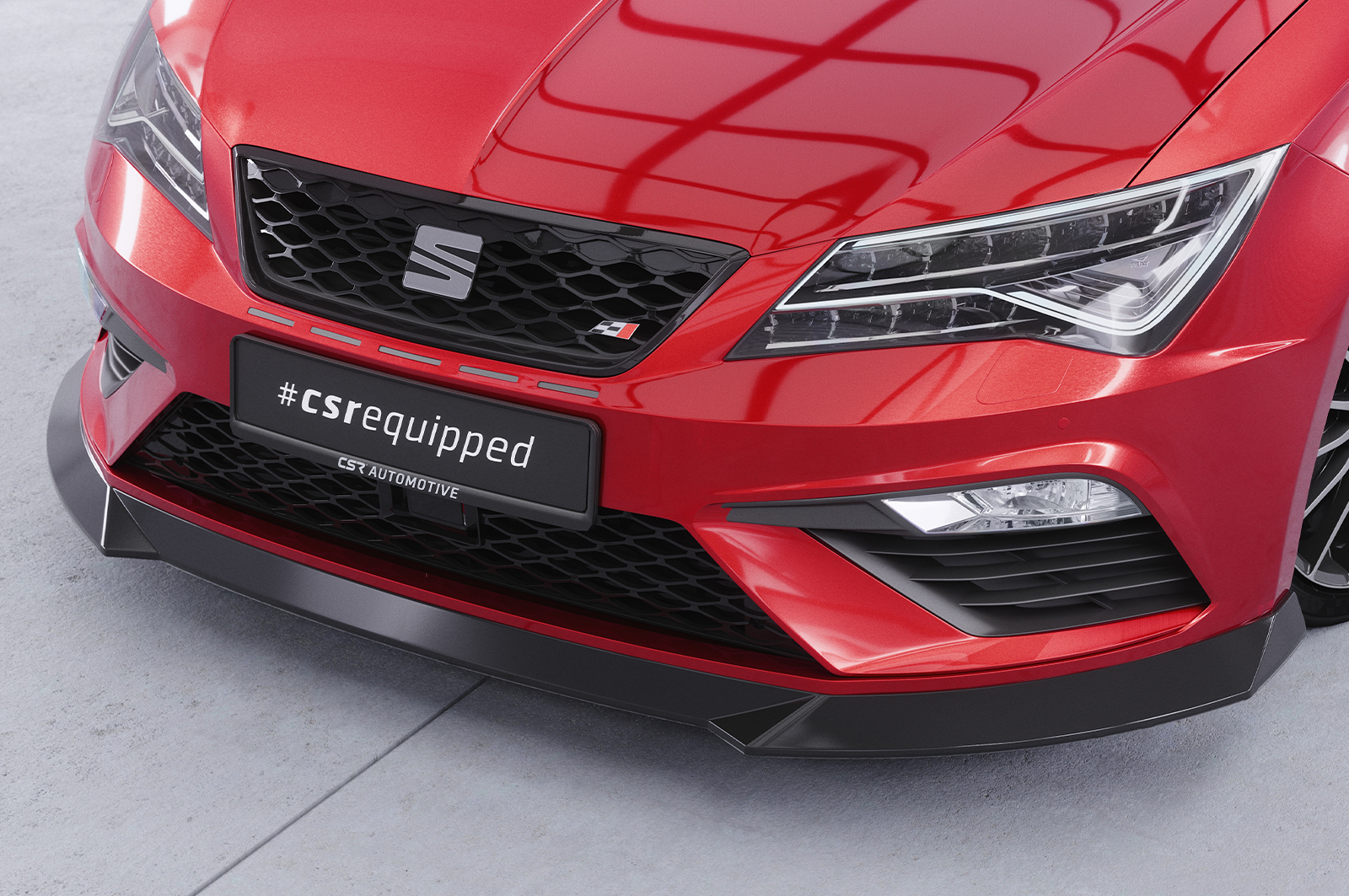 Lame de parechoc avant pour Seat Leon 3 (Typ 5F) FR facelift (depuis 2017) - Fabriqué en ABS (6 finitions au choix)