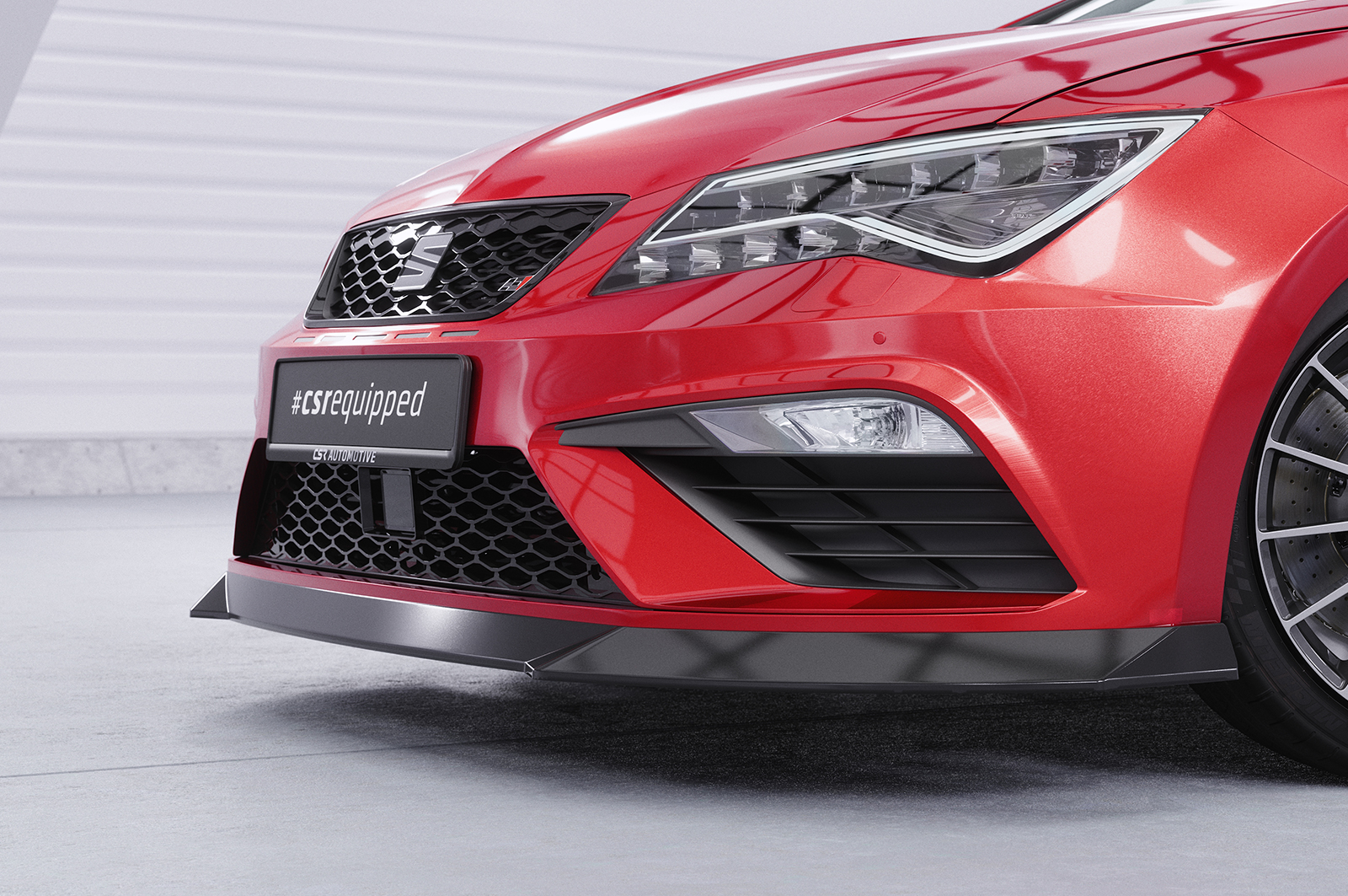 Lame de parechoc avant pour Seat Leon 3 (Typ 5F) FR facelift (depuis 2017) - Fabriqué en ABS (6 finitions au choix)