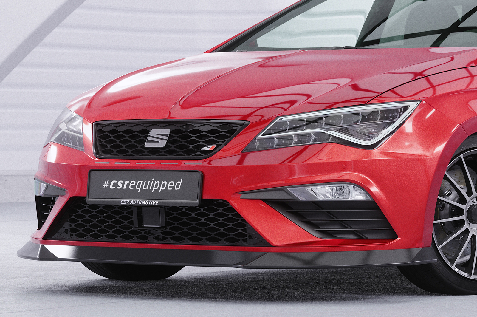 Lame de parechoc avant pour Seat Leon 3 (Typ 5F) FR facelift (depuis 2017) - Fabriqué en ABS (6 finitions au choix)