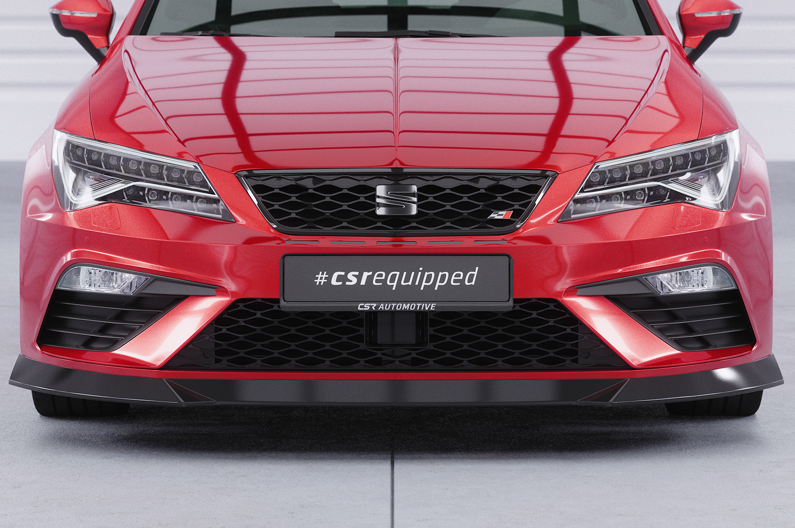 Lame de parechoc avant pour Seat Leon 3 (Typ 5F) FR facelift (depuis 2017) - Fabriqué en ABS (6 finitions au choix)