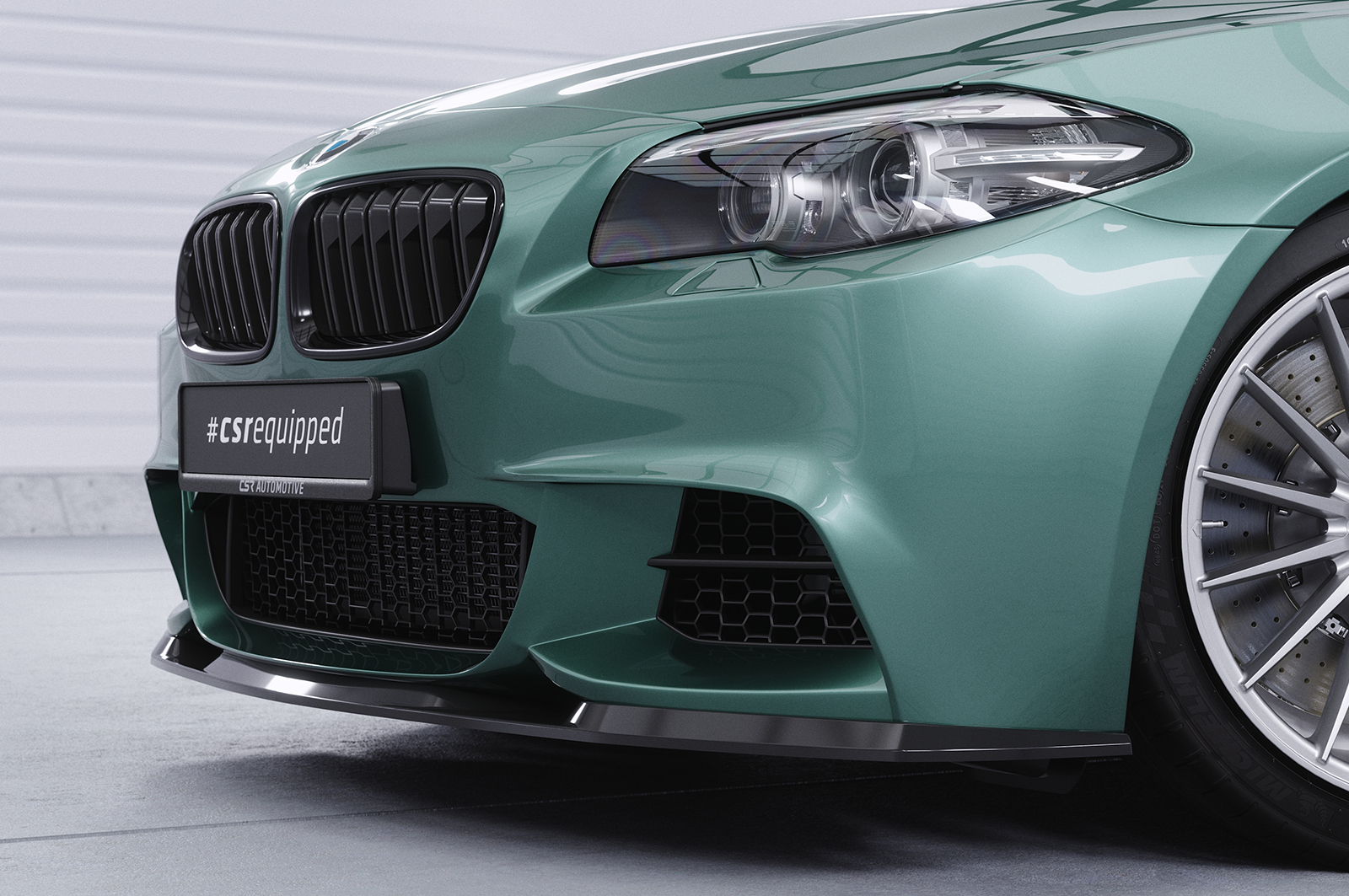 Lame de parechoc avant pour BMW Série 5 F10 / F11 berline / break (depuis 01/2010) - Fabriqué en ABS (6 finitions au choix)