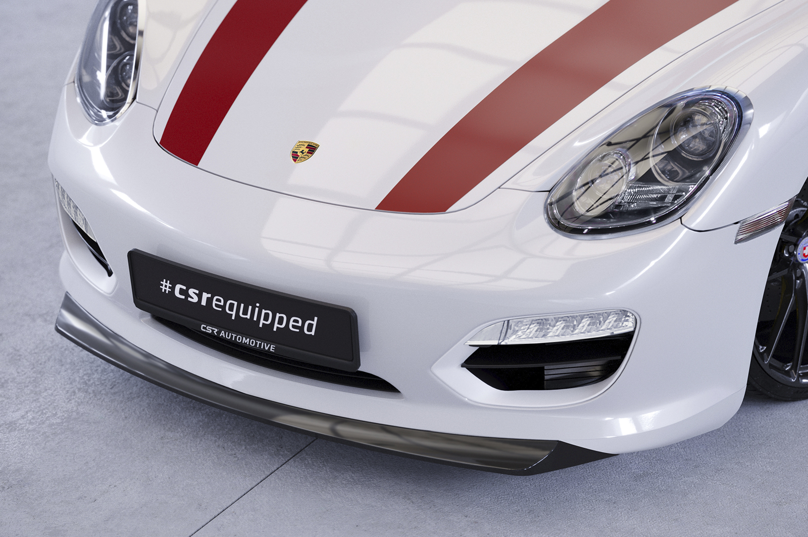 Lame de parechoc avant pour Porsche 987 Boxster Roadster / coupé (2009-2012) - Fabriqué en ABS (6 finitions au choix)