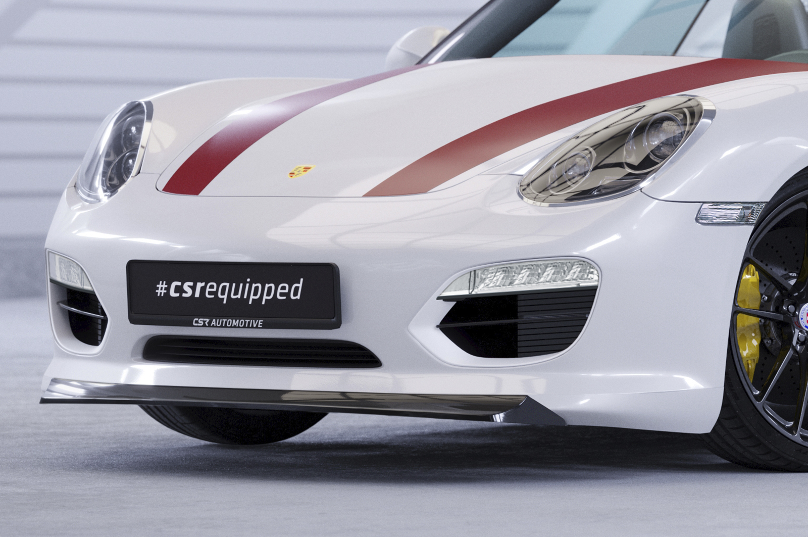 Lame de parechoc avant pour Porsche 987 Boxster Roadster / coupé (2009-2012) - Fabriqué en ABS (6 finitions au choix)