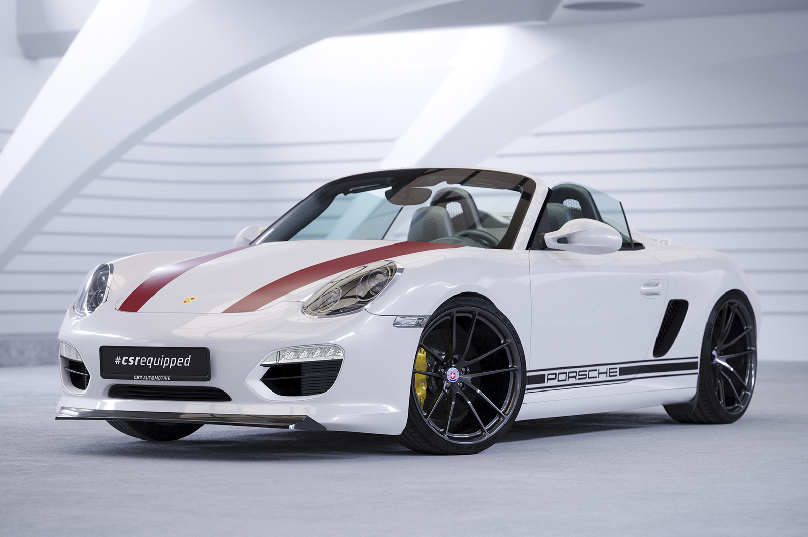 Lame de parechoc avant pour Porsche 987 Boxster Roadster / coupé (2009-2012) - Fabriqué en ABS (6 finitions au choix)