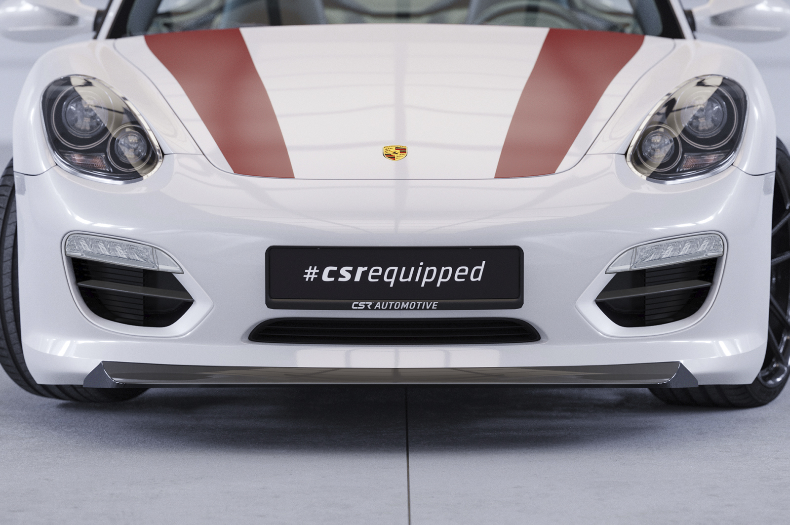 Lame de parechoc avant pour Porsche 987 Boxster Roadster / coupé (2009-2012) - Fabriqué en ABS (6 finitions au choix)