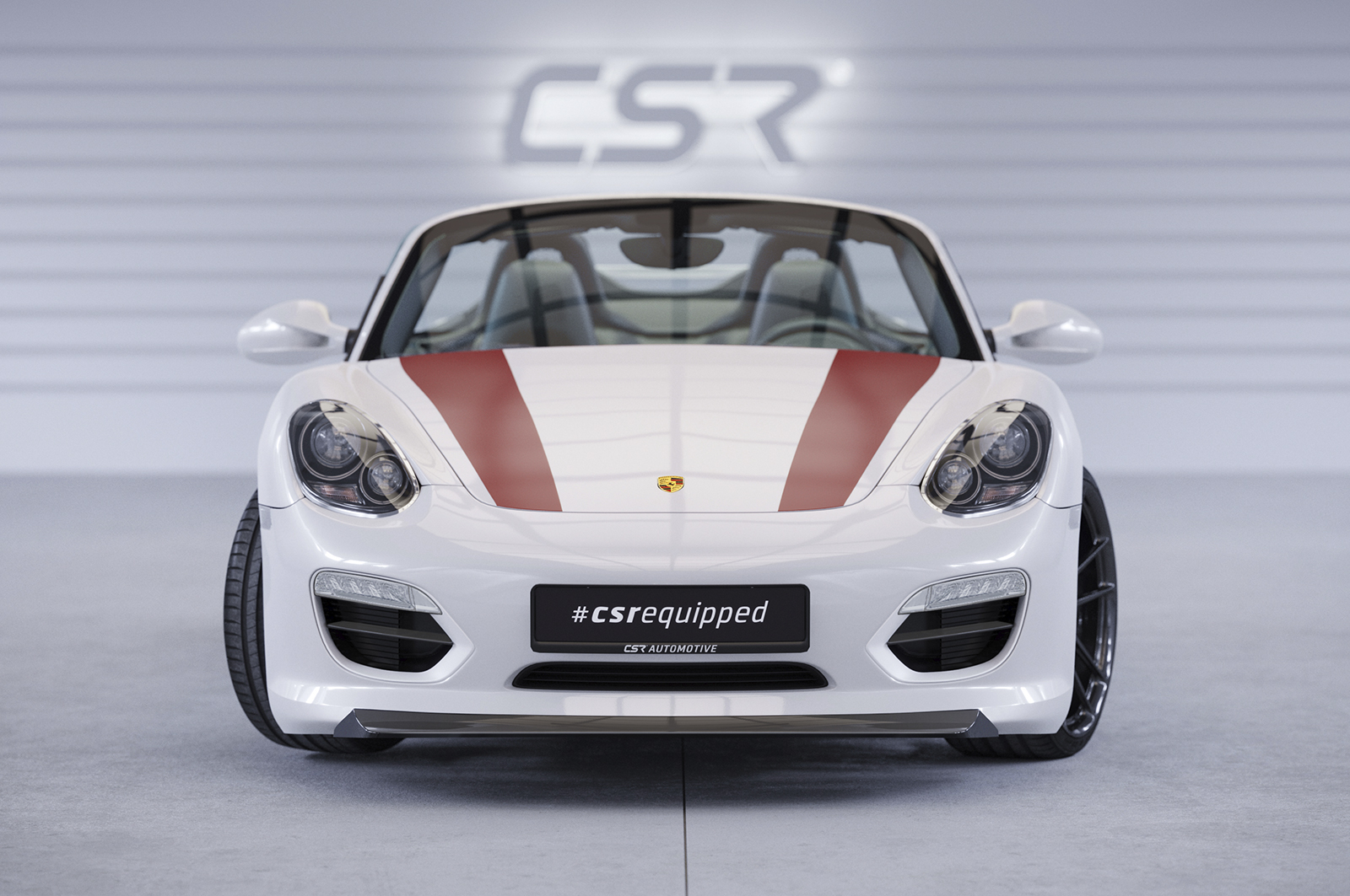 Lame de parechoc avant pour Porsche 987 Boxster Roadster / coupé (2009-2012) - Fabriqué en ABS (6 finitions au choix)