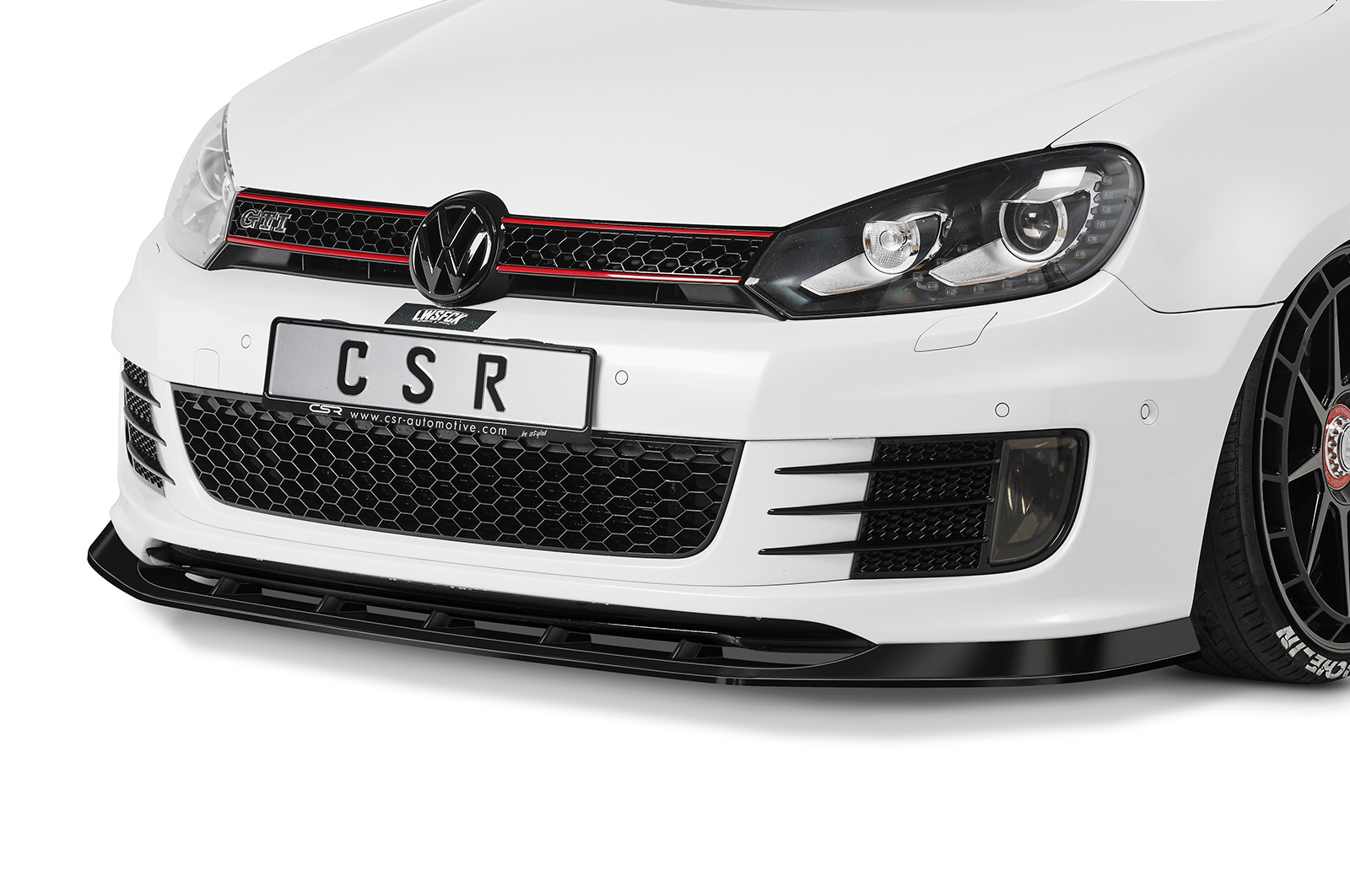 Lame de parechoc avant pour VW Golf VI GTI Edition 35 (05/2011-11/2012) - Fabriqué en ABS (6 finitions au choix)