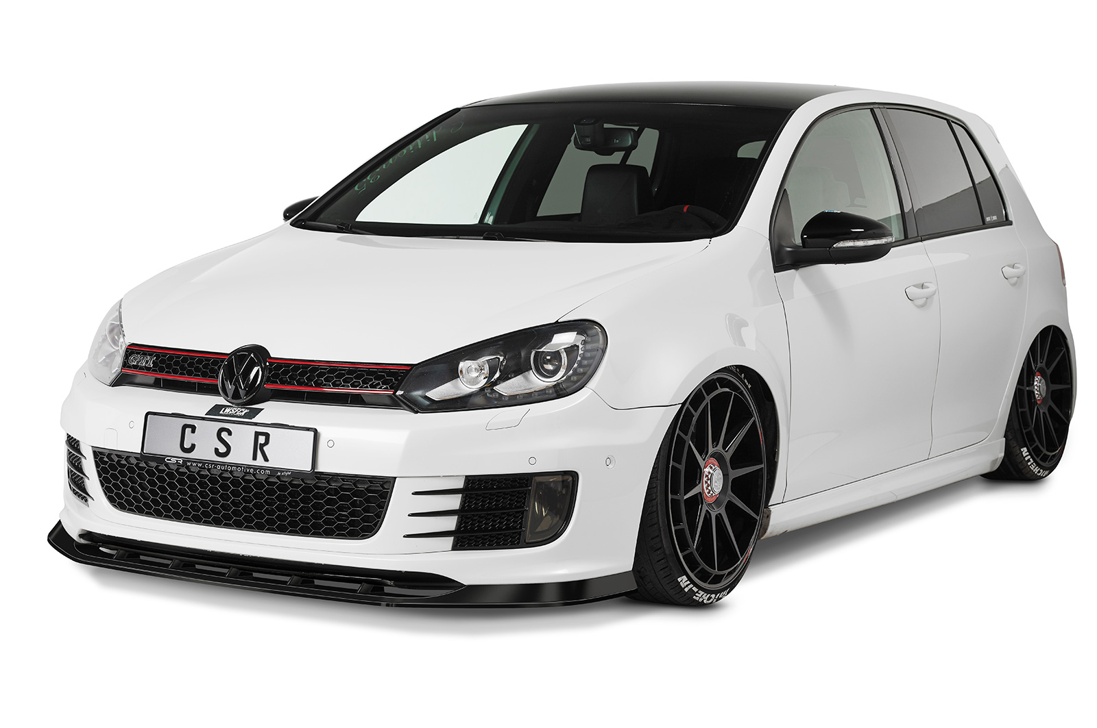Lame de parechoc avant pour VW Golf VI GTI Edition 35 (05/2011-11/2012) - Fabriqué en ABS (6 finitions au choix)