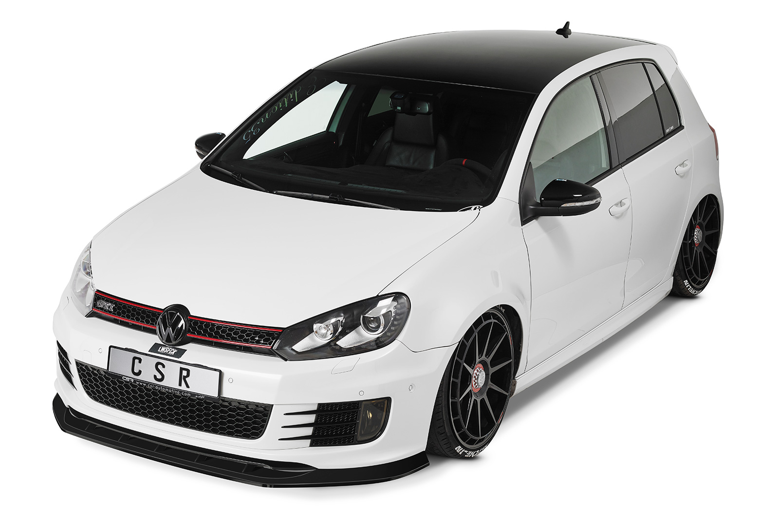 Lame de parechoc avant pour VW Golf VI GTI Edition 35 (05/2011-11/2012) - Fabriqué en ABS (6 finitions au choix)