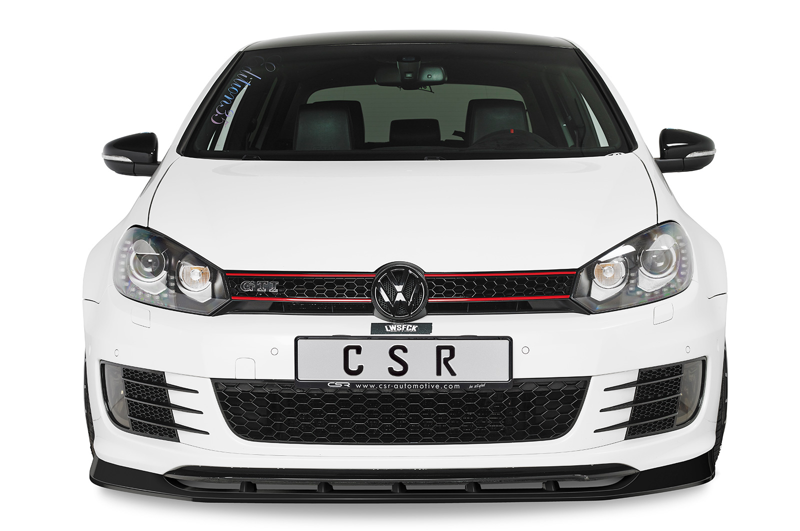 Lame de parechoc avant pour VW Golf VI GTI Edition 35 (05/2011-11/2012) - Fabriqué en ABS (6 finitions au choix)