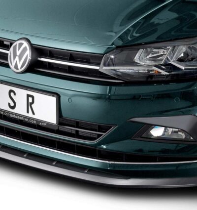 Lame de parechoc avant pour VW Polo VI 2G (Typ AW) finition de base (09/2017-03/2021) - Fabriqué en ABS (6 finitions au choix)