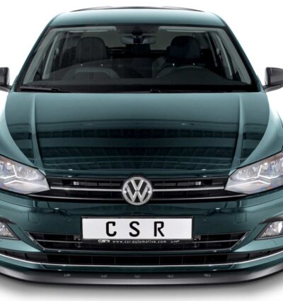 Lame de parechoc avant pour VW Polo VI 2G (Typ AW) finition de base (09/2017-03/2021) - Fabriqué en ABS (6 finitions au choix)