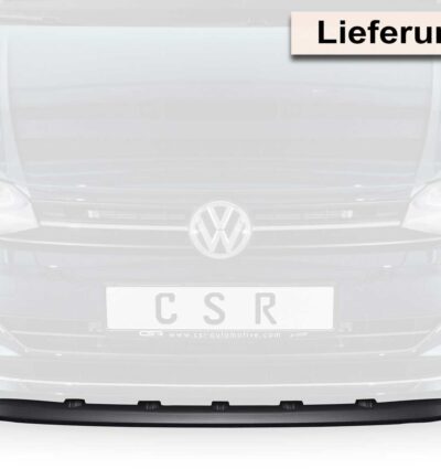 Lame de parechoc avant pour VW Polo VI 2G (Typ AW) finition de base (09/2017-03/2021) - Fabriqué en ABS (6 finitions au choix)
