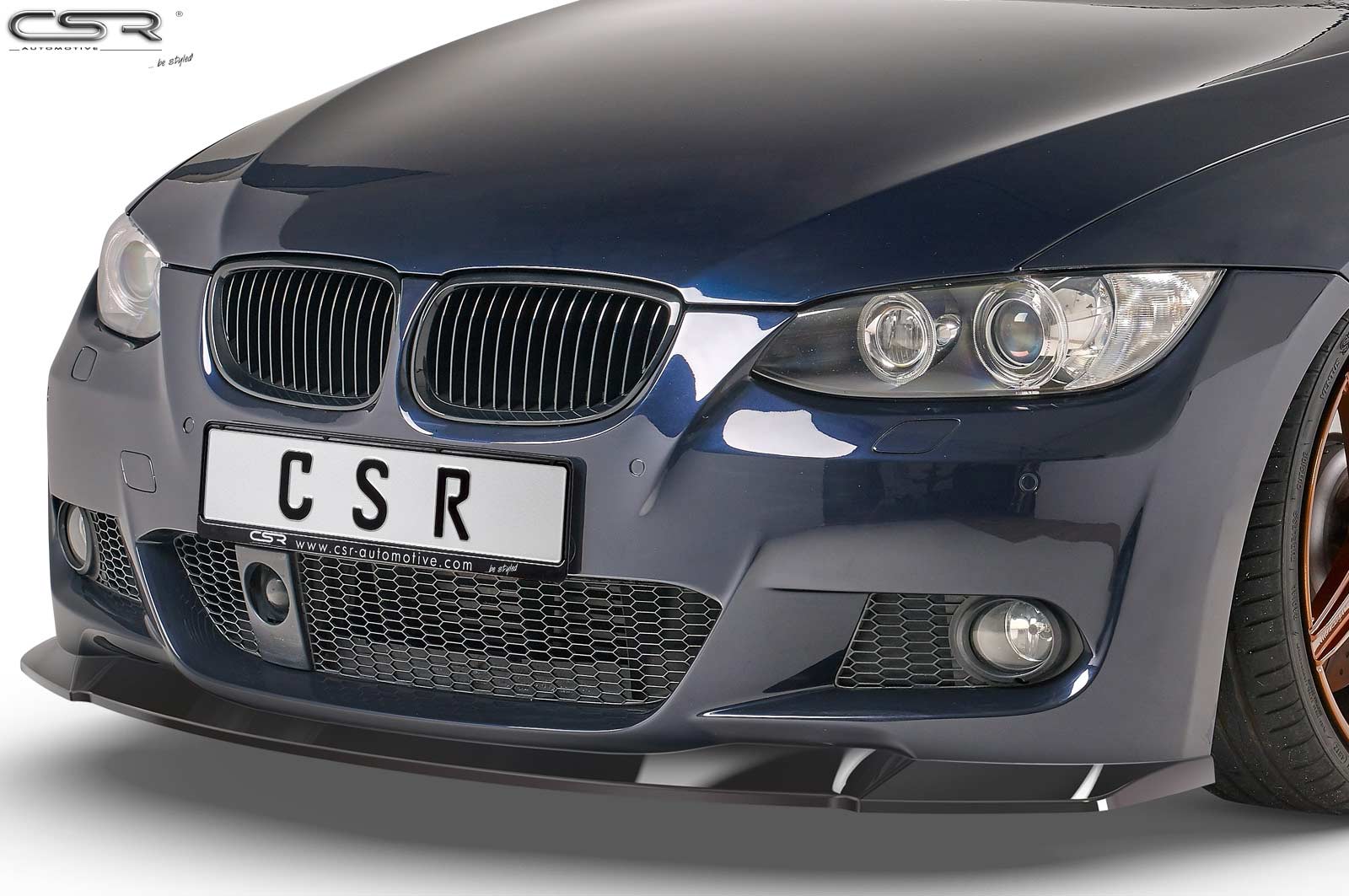 Lame de parechoc avant pour BMW Série 3 E92 / E93 Pack M (préfacelift) (06/2006-03/2010) - Fabriqué en ABS (6 finitions au choix)
