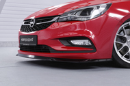 Lame de parechoc avant pour Opel Astra K hatchback / Sportstourer (préfacelift) (2015-2019) - Fabriqué en ABS (6 finitions au choix)