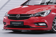 Lame de parechoc avant pour Opel Astra K hatchback / Sportstourer (préfacelift) (2015-2019) - Fabriqué en ABS (6 finitions au choix)