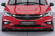 Lame de parechoc avant pour Opel Astra K hatchback / Sportstourer (préfacelift) (2015-2019) - Fabriqué en ABS (6 finitions au choix)
