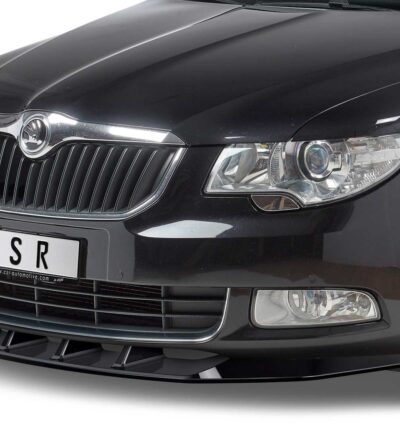 Lame de parechoc avant pour Skoda Superb II préfacelift (2008-06/2013) - Fabriqué en ABS (6 finitions au choix)
