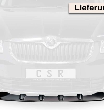 Lame de parechoc avant pour Skoda Superb II préfacelift (2008-06/2013) - Fabriqué en ABS (6 finitions au choix)