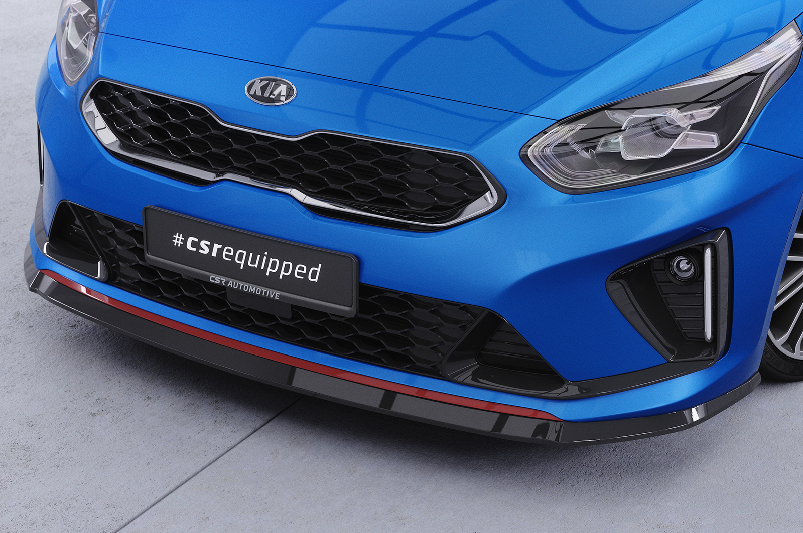 Lame de parechoc avant pour Kia Ceed (CD) GT (depuis 2018) - Fabriqué en ABS (6 finitions au choix)