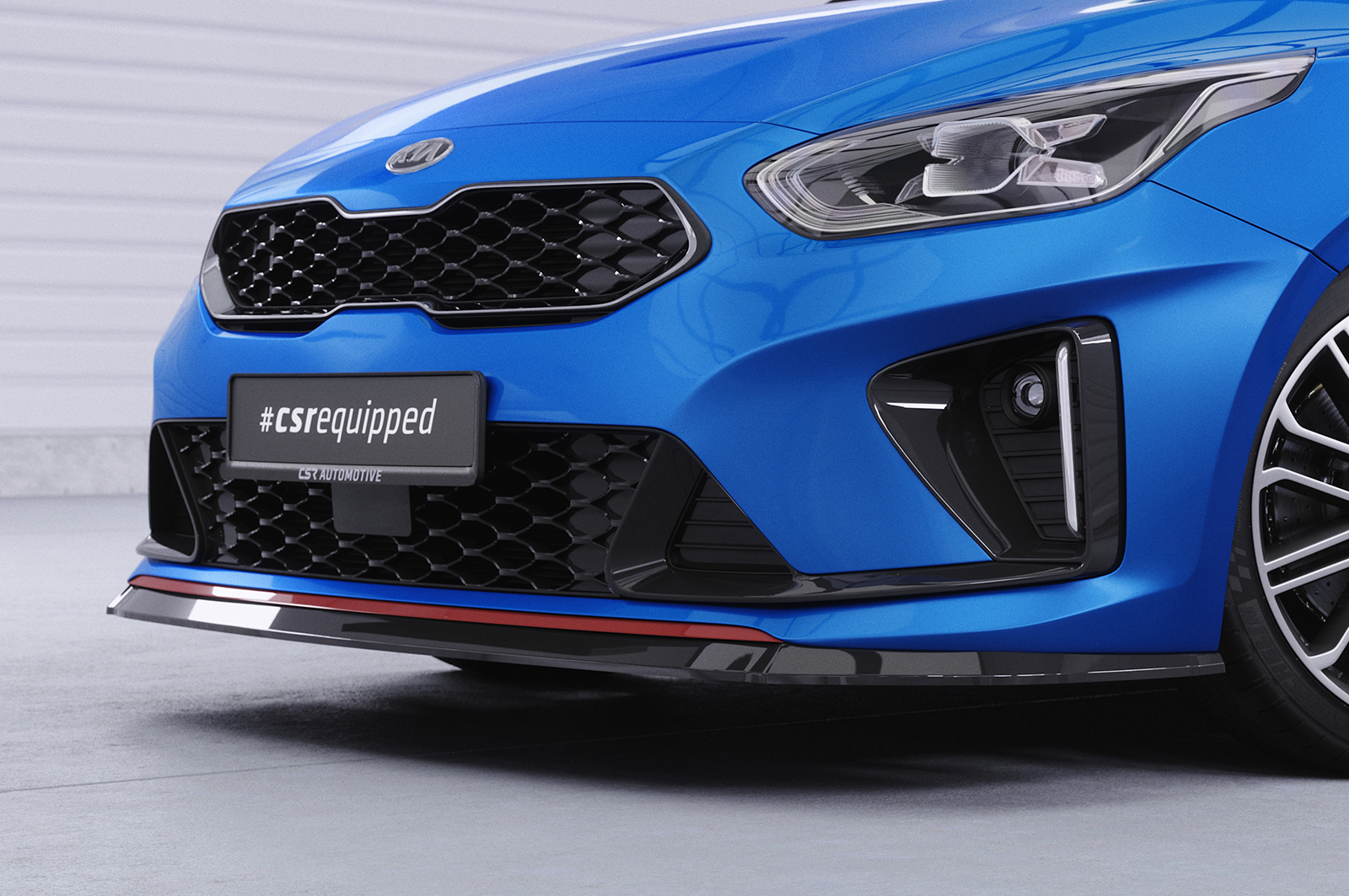 Lame de parechoc avant pour Kia Ceed (CD) GT (depuis 2018) - Fabriqué en ABS (6 finitions au choix)