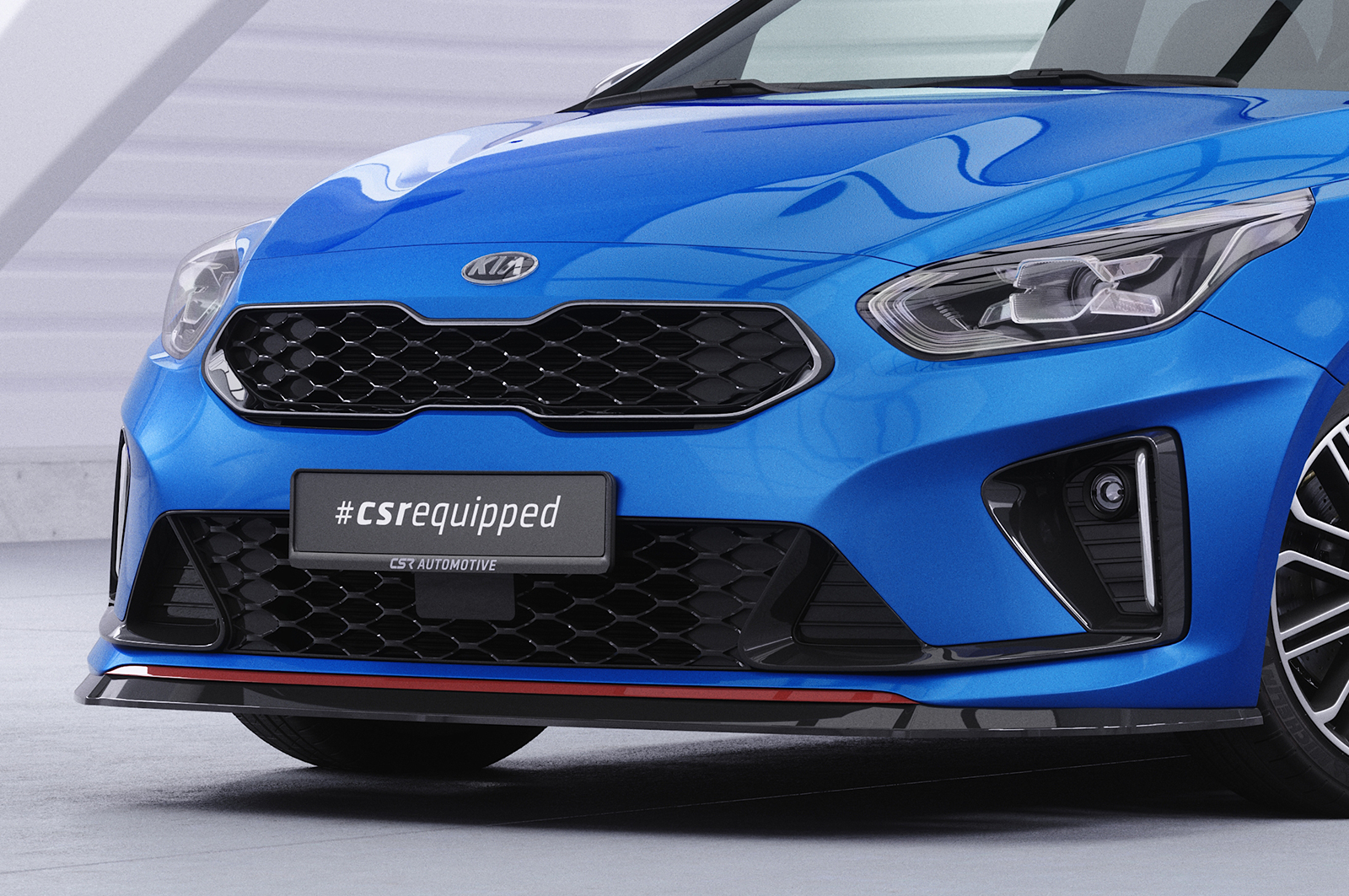 Lame de parechoc avant pour Kia Ceed (CD) GT (depuis 2018) - Fabriqué en ABS (6 finitions au choix)