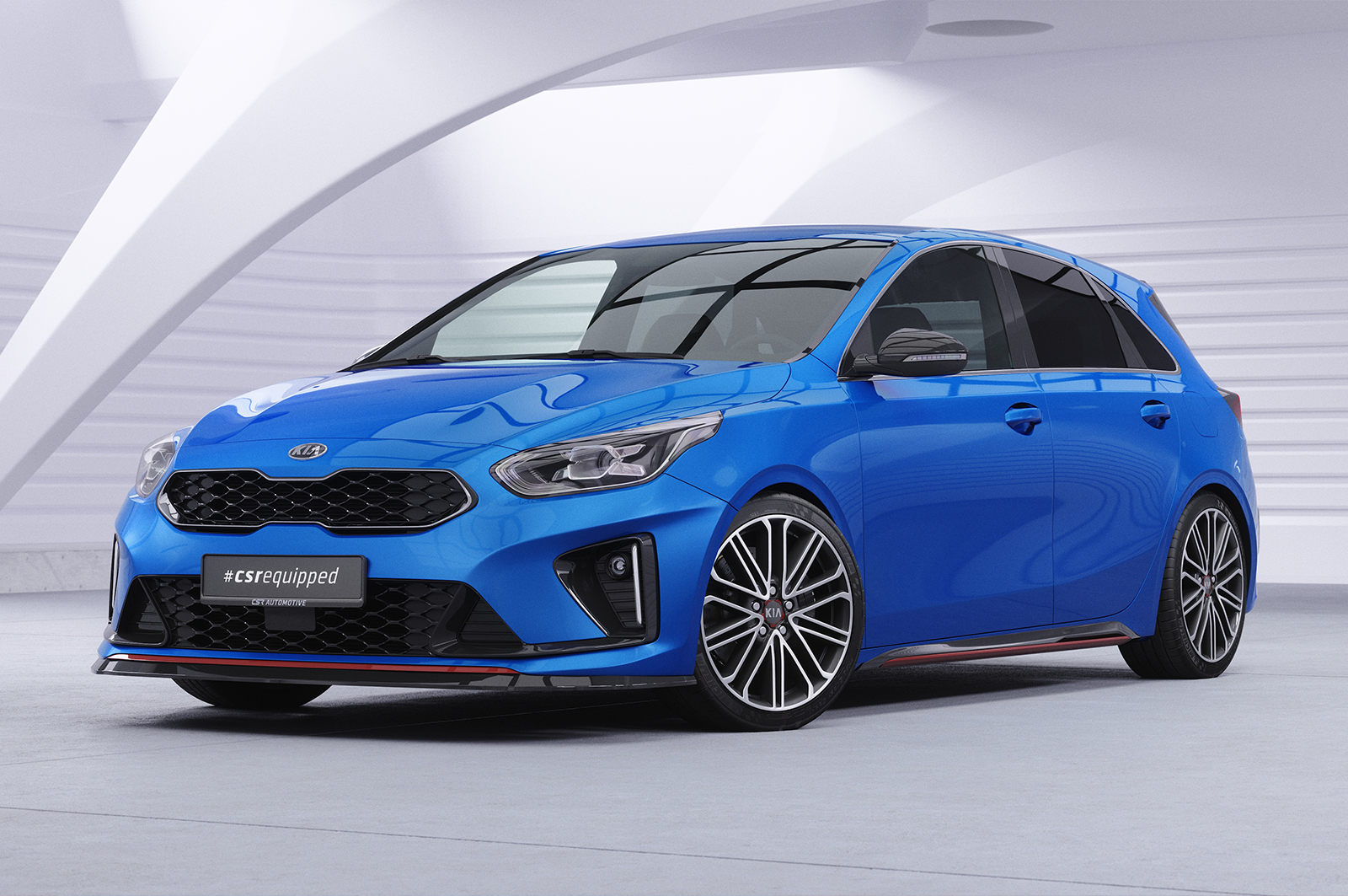 Lame de parechoc avant pour Kia Ceed (CD) GT (depuis 2018) - Fabriqué en ABS (6 finitions au choix)