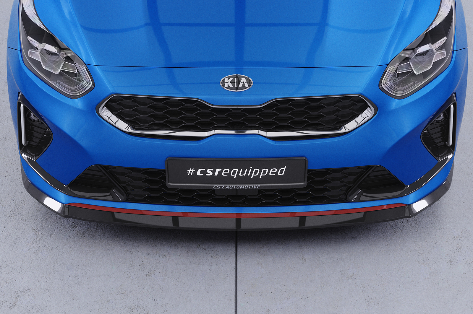 Lame de parechoc avant pour Kia Ceed (CD) GT (depuis 2018) - Fabriqué en ABS (6 finitions au choix)
