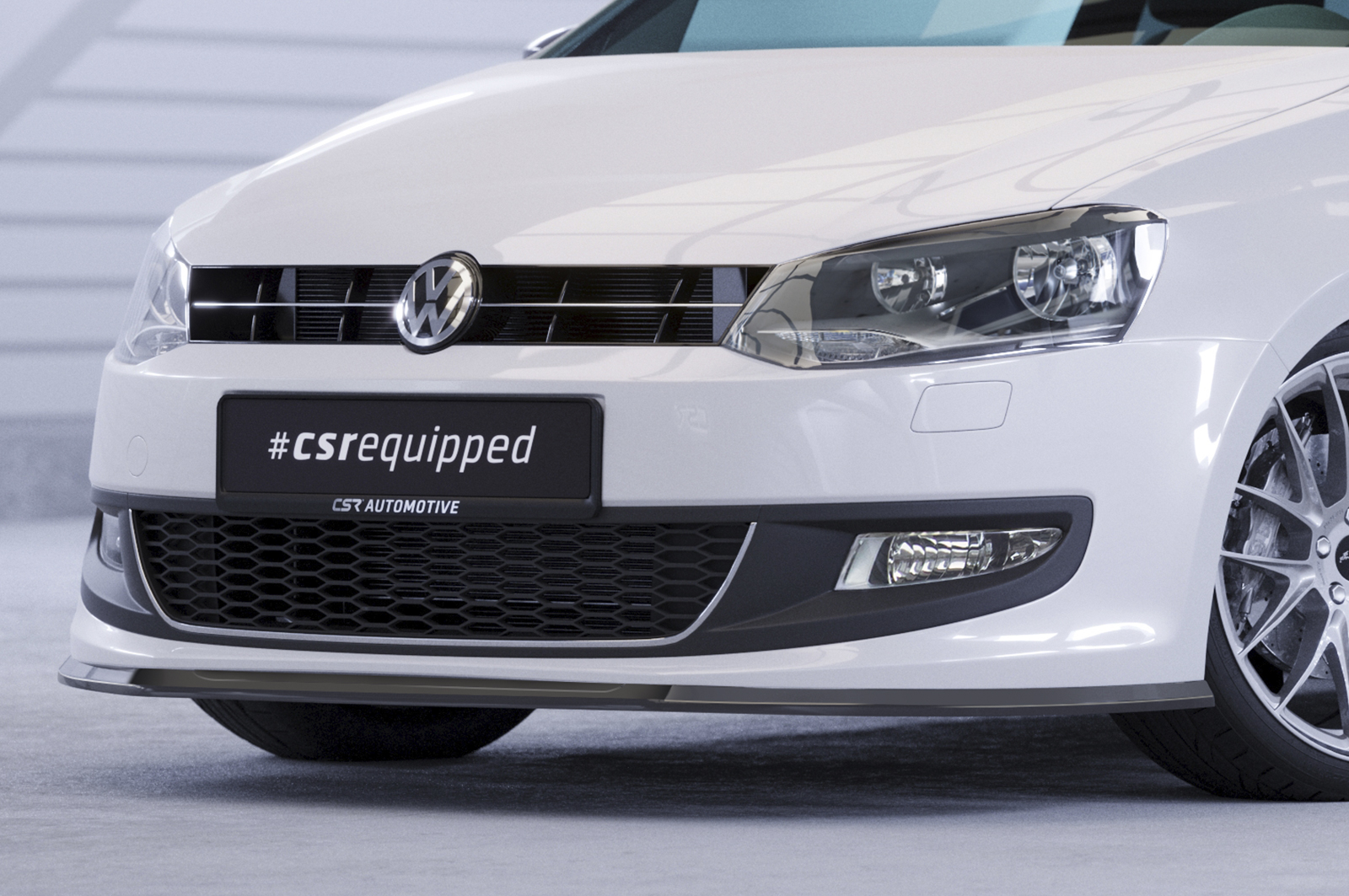 Lame de parechoc avant pour VW Polo V (Typ 6R) finition de base (préfacelift) (2009-2014) - Fabriqué en ABS (6 finitions au choix)