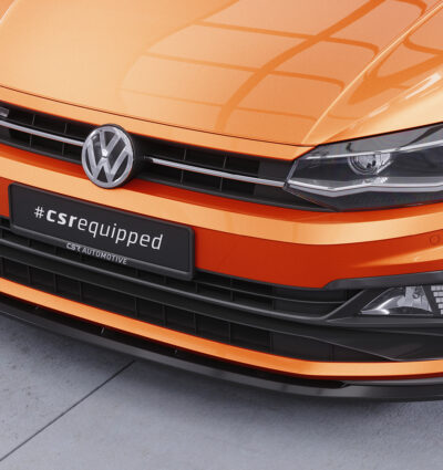 Lame de parechoc avant pour VW Polo VI 2G (Typ AW) GTI et R-Line (depuis 12/2017) - Fabriqué en ABS (6 finitions au choix)