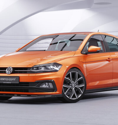 Lame de parechoc avant pour VW Polo VI 2G (Typ AW) GTI et R-Line (depuis 12/2017) - Fabriqué en ABS (6 finitions au choix)
