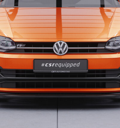 Lame de parechoc avant pour VW Polo VI 2G (Typ AW) GTI et R-Line (depuis 12/2017) - Fabriqué en ABS (6 finitions au choix)