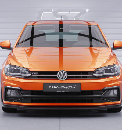 Lame de parechoc avant pour VW Polo VI 2G (Typ AW) GTI et R-Line (depuis 12/2017) - Fabriqué en ABS (6 finitions au choix)