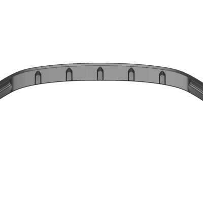 Lame de parechoc avant pour VW Polo VI 2G (Typ AW) GTI et R-Line (depuis 12/2017) - Fabriqué en ABS (6 finitions au choix)