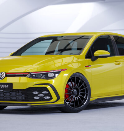 Lame de parechoc avant pour VW Golf 8 (Typ CD) GTI / GTD / GTE et R-Line (depuis 12/2019) - Fabriqué en ABS (6 finitions au choix)