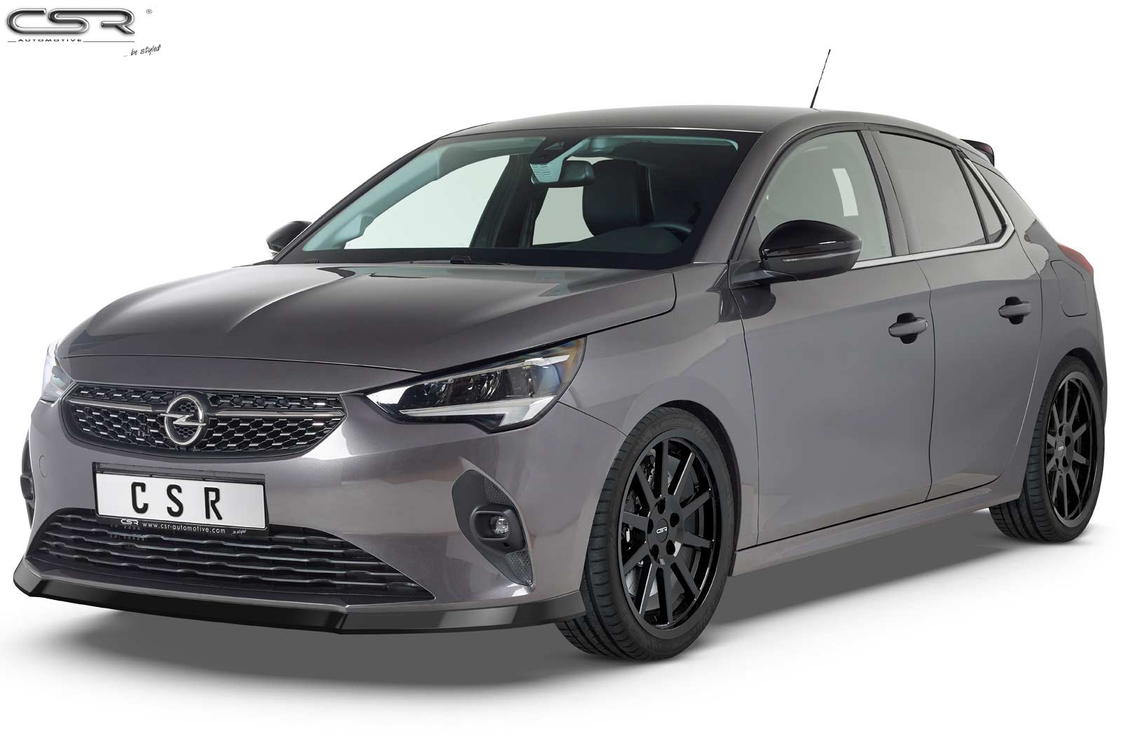 Lame de parechoc avant pour Opel Corsa F finition de base (depuis 07/2019) - Fabriqué en ABS (6 finitions au choix)