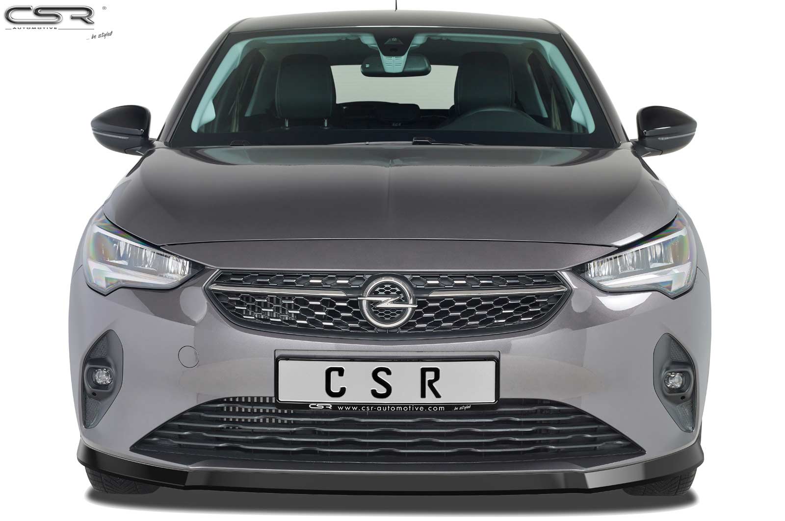 Lame de parechoc avant pour Opel Corsa F finition de base (depuis 07/2019) - Fabriqué en ABS (6 finitions au choix)