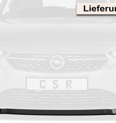 Lame de parechoc avant pour Opel Corsa F finition de base (depuis 07/2019) - Fabriqué en ABS (6 finitions au choix)
