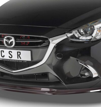 Lame de parechoc avant pour Mazda 2 (Typ DJ) préfacelift (11/2014-12/2019) - Fabriqué en ABS (6 finitions au choix)