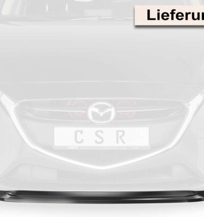 Lame de parechoc avant pour Mazda 2 (Typ DJ) préfacelift (11/2014-12/2019) - Fabriqué en ABS (6 finitions au choix)