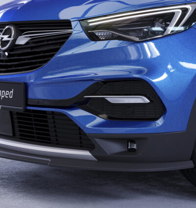 Lame de parechoc avant pour Opel Grandland X toutes carrosseries (depuis 2017) - Fabriqué en ABS (6 finitions au choix)