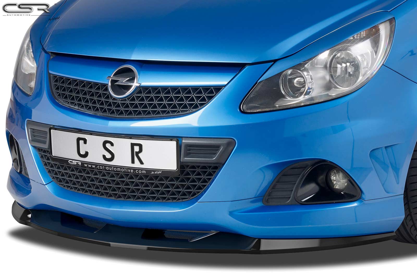 Lame de parechoc avant pour Opel Corsa D OPC (03/2007-10/2014) - Fabriqué en ABS (6 finitions au choix)