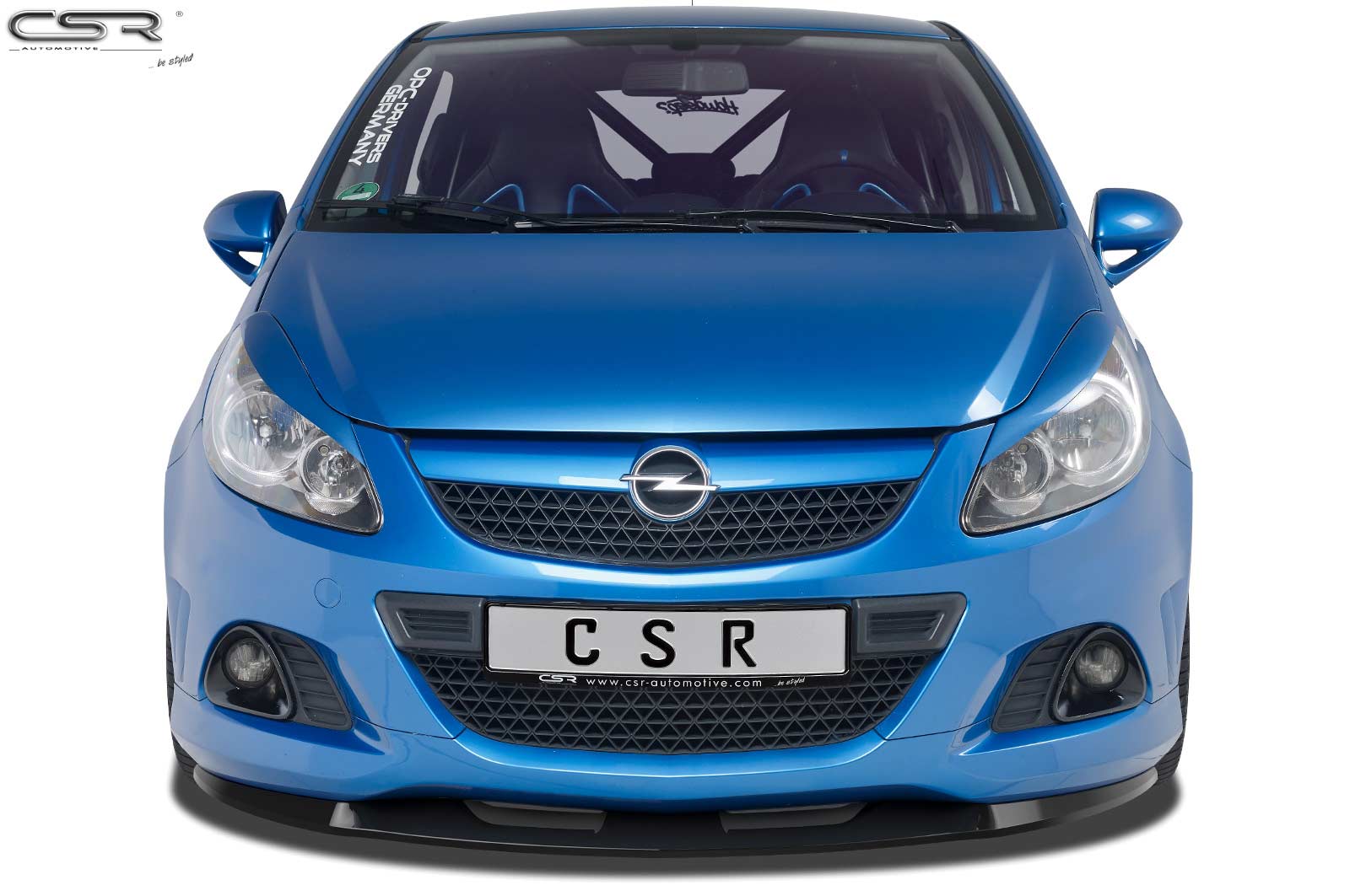 Lame de parechoc avant pour Opel Corsa D OPC (03/2007-10/2014) - Fabriqué en ABS (6 finitions au choix)