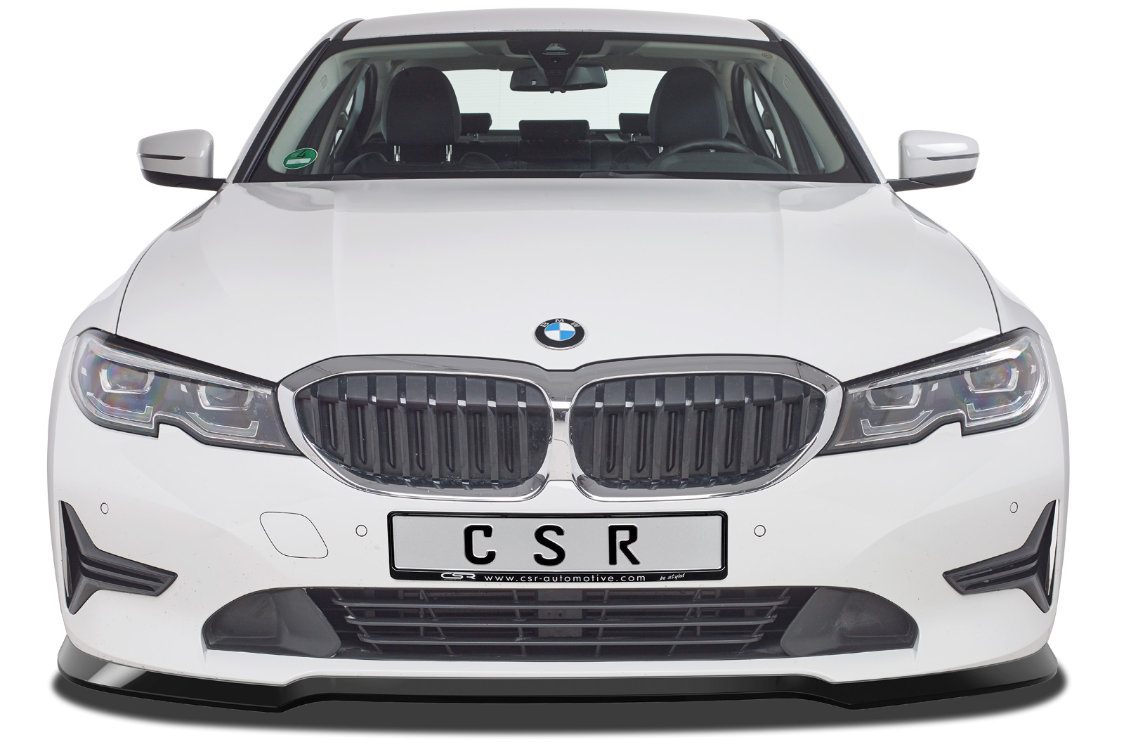 Lame de parechoc avant pour BMW Série 3 G20 / G21 berline / break (finition de base et Advantage) (depuis 03/2019) - Fabriqué en ABS (6 finitions au choix)