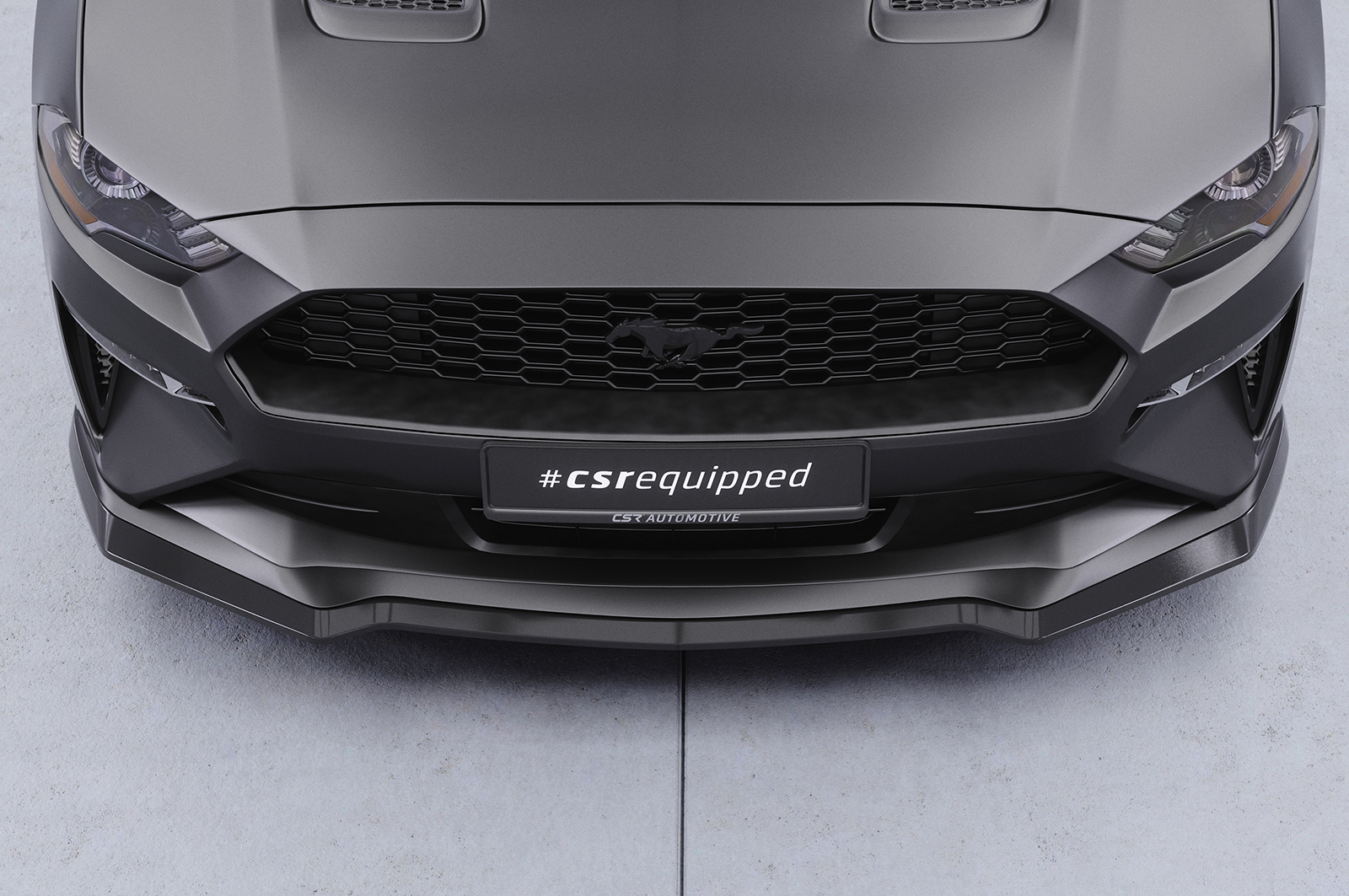Lame de parechoc avant pour Ford Mustang VI facelift (depuis 08/2017) - Fabriqué en ABS (6 finitions au choix)