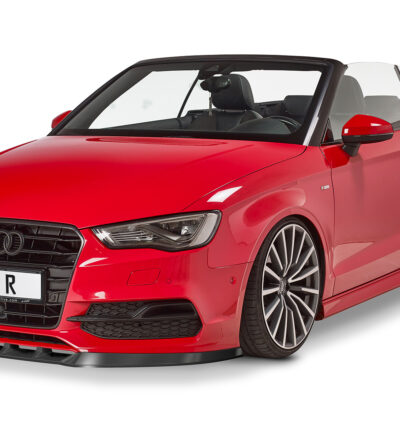 Lame de parechoc avant pour Audi A3 8V / S3 8V cabriolet / berline S-Line préfacelift (2013-2016) - Fabriqué en ABS (6 finitions au choix)