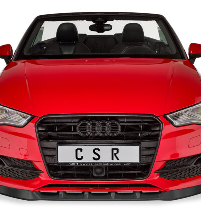 Lame de parechoc avant pour Audi A3 8V / S3 8V cabriolet / berline S-Line préfacelift (2013-2016) - Fabriqué en ABS (6 finitions au choix)