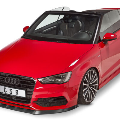 Lame de parechoc avant pour Audi A3 8V / S3 8V cabriolet / berline S-Line préfacelift (2013-2016) - Fabriqué en ABS (6 finitions au choix)