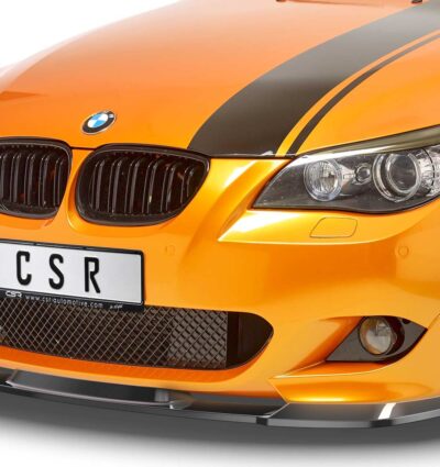 Lame de parechoc avant pour BMW Série 5 E60 / E61 avec Pack M (06/2003-05/2010) - Fabriqué en ABS (6 finitions au choix)
