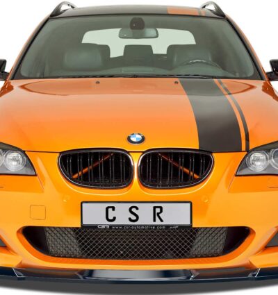 Lame de parechoc avant pour BMW Série 5 E60 / E61 avec Pack M (06/2003-05/2010) - Fabriqué en ABS (6 finitions au choix)